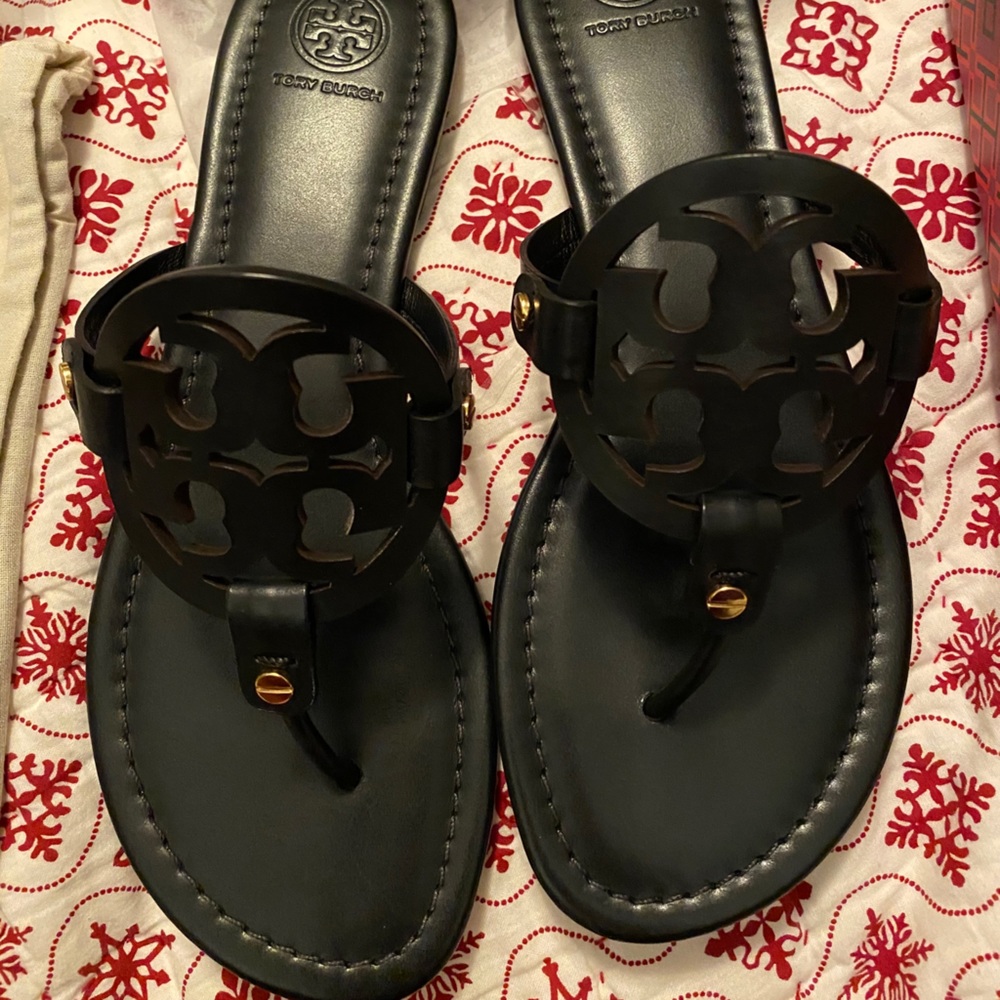 Brand new Tory Burch miller’s black leather